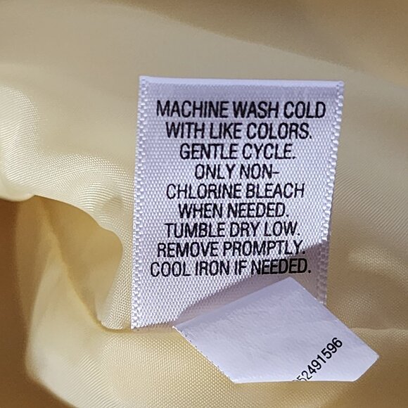 Croft & Barrow Lemon Yellow Poly Fully Lined Quilted Snap Front Vest Size XL - Picture 15 of 16